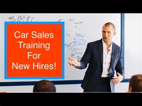 paid car sales training program.